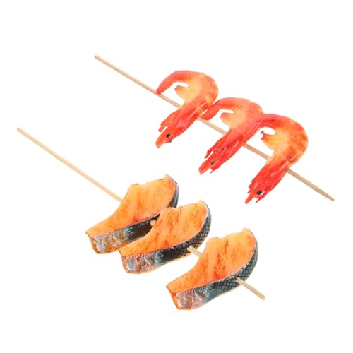 OUNONA 2 Stück Realistisches Grillmodell Künstliche Barbecue Meat Requisite für Fotografie und Dekoration für Küchenzubehör Schaufenster und Veranstaltungen Rote Garnele Dünne Fischstücke OUNONA 2 Stück Realistisches Grillmodell Künstliche Barbecue Meat Requisite für Fotografie und Dekoration für Küchenzubehör Schaufenster und Veranstaltungen Rote Garnele Dünne Fischstücke von OUNONA
