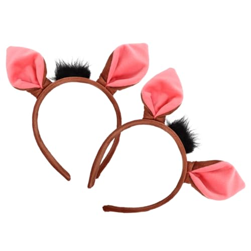OUNONA 2 Stück Stirnband mit Schweineohren Weiches Dekoratives Tier Haaraccessoire für Kostümpartys Niedliches Cosplay Haarband für Mädchen und Jungen OUNONA 2 Stück Stirnband mit Schweineohren Weiches Dekoratives Tier Haaraccessoire für Kostümpartys Niedliches Cosplay Haarband für Mädchen und Jungen von OUNONA