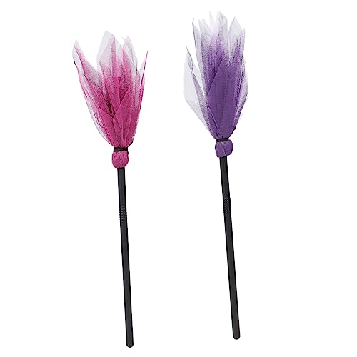 OUNONA 2 Stück Teiliges Halloween Hexenbesen Abnehmbar und Lustige Cosplay Requisiten für Erwachsene für Halloween Party Hexen Kostüm und Bühnenauftritte von OUNONA