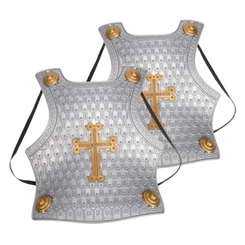 OUNONA 2 Stück Teiliges Vintage Römische Rüstung für Jungen Verstellbare mit Kreuz brustpanzer und Schild Sicher für Kostümpartys Mittelalterliches Soldatenkostüm für Rollenspiele OUNONA 2 Stück Teiliges Vintage Römische Rüstung für Jungen Verstellbare mit Kreuz brustpanzer und Schild Sicher für Kostümpartys Mittelalterliches Soldatenkostüm für Rollenspiele von OUNONA