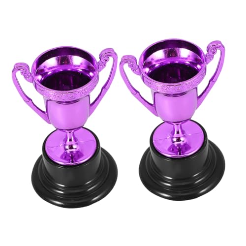 OUNONA 2 Stück Trophäendekoration Schüttgut Turnier Trophäe Student Turnier-trophäenpokal Goldener Pokal Für Trophäenbecher Mini-auszeichnungen Vergeben Violett Plastik OUNONA 2 Stück Trophäendekoration Schüttgut Turnier Trophäe Student Turnier-trophäenpokal Goldener Pokal Für Trophäenbecher Mini-auszeichnungen Vergeben Violett Plastik von OUNONA