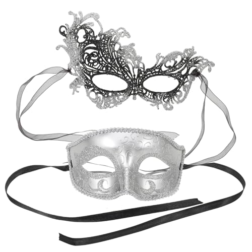 OUNONA 2 Stück Vintage Teilig Retro Karneval Maskenball Augenmasken Damen Cosplay Halloween Party Stilvolle Venezianische Halbgesichtsmasken OUNONA 2 Stück Vintage Teilig Retro Karneval Maskenball Augenmasken Damen Cosplay Halloween Party Stilvolle Venezianische Halbgesichtsmasken von OUNONA