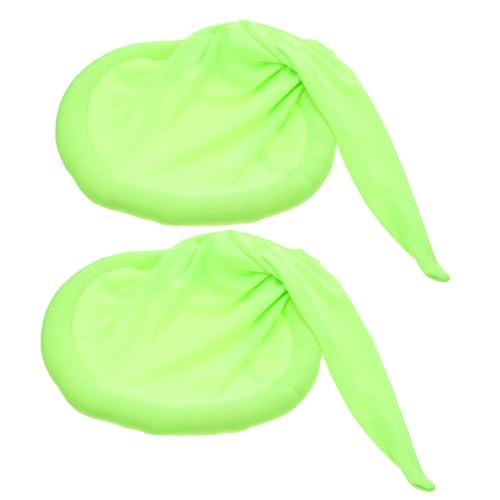 OUNONA 2 Stück Weihnachtszwerg Mütze aus Weichem Polyester Langlebige und Bequeme Gartenzwerg Hüte für Halloween Karneval Party Cosplay und Foto Requisiten in Leuchtendem Grün von OUNONA