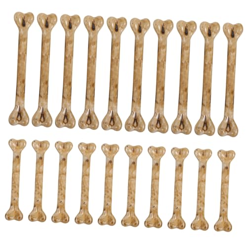 OUNONA 20 Stück Teiliges Halloween Knochen Deko Realistische Künstliche Knochen mit Langlebige Fake für DIY Anhänger Gruselige Skelett Requisiten für Party und Heimdekoration OUNONA 20 Stück Teiliges Halloween Knochen Deko Realistische Künstliche Knochen mit Langlebige Fake für DIY Anhänger Gruselige Skelett Requisiten für Party und Heimdekoration von OUNONA