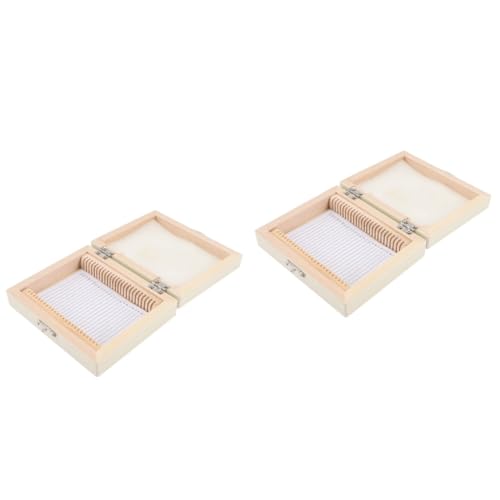 OUNONA 2Er-Box Biologische Slice-Box Kästen für Mikroskop-Objektträger Verpackung tragbar werkzeug Mikroskop-Objektträger-Etui Holz Objektträgerbehälter für Mikroskope Beige OUNONA 2Er-Box Biologische Slice-Box Kästen für Mikroskop-Objektträger Verpackung tragbar werkzeug Mikroskop-Objektträger-Etui Holz Objektträgerbehälter für Mikroskope Beige von OUNONA