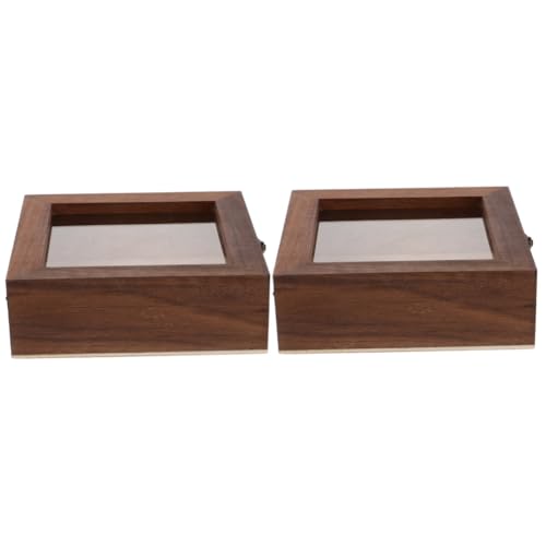 OUNONA 2St Muster Vitrine Wand Vitrine Fall Etui Shadowbox Vitrine Uhrenboxen Vintage Holzbox Schaukasten für Insekten Vitrine für Schmetterlinge Probenständer Acryl Light Brown OUNONA 2St Muster Vitrine Wand Vitrine Fall Etui Shadowbox Vitrine Uhrenboxen Vintage Holzbox Schaukasten für Insekten Vitrine für Schmetterlinge Probenständer Acryl Light Brown von OUNONA
