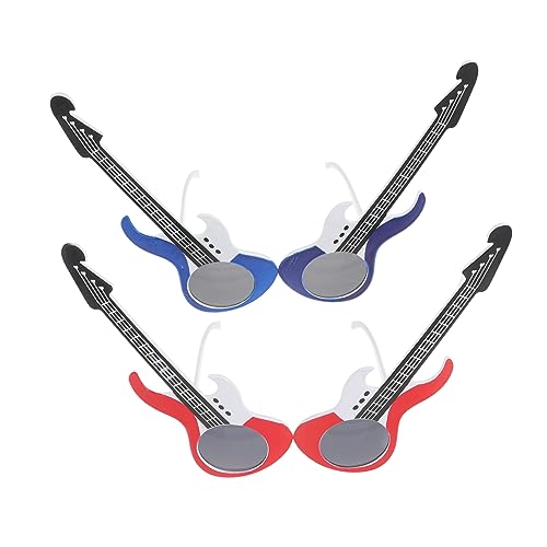 OUNONA 2Stücke Gitarren Sonnenbrillen für Damen und Herren Witzige Partybrillen Accessoires für Geburtstagsfeiern Festivals und Besondere Anlässe von OUNONA