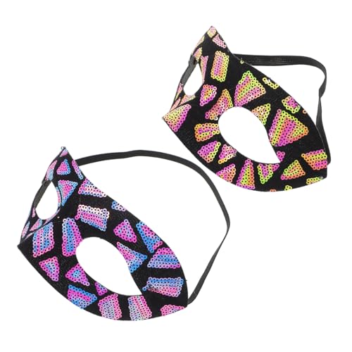 OUNONA 2Stücke Halbgesichtsmaske für Damen Venezianische Maske für Halloween Cosplay für Maskenbälle Festliche Anlässe Verarbeitung Bequemes OUNONA 2Stücke Halbgesichtsmaske für Damen Venezianische Maske für Halloween Cosplay für Maskenbälle Festliche Anlässe Verarbeitung Bequemes von OUNONA