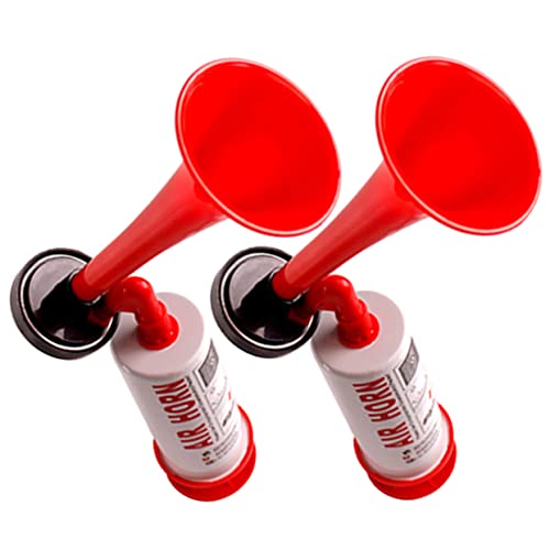 OUNONA 2Stücke Handheld Air Horn Extrem Lautes Lufthorn für Fußballveranstaltungen und Partys Fanfaren und Aufmerksamkeitsstarke Signale von OUNONA