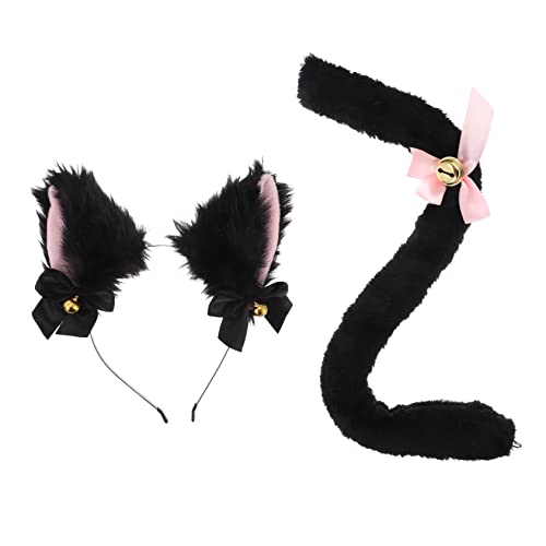 OUNONA 2Stücke Katzenohren Stirnband Katzenschwanz für Frauen und Mädchen Pelziges Kostüm Zubehör für Cosplay und Rollenspiele Perfektes für Freundinnen OUNONA 2Stücke Katzenohren Stirnband Katzenschwanz für Frauen und Mädchen Pelziges Kostüm Zubehör für Cosplay und Rollenspiele Perfektes für Freundinnen von OUNONA