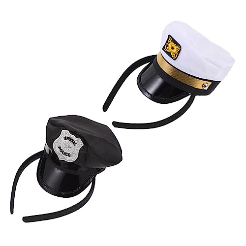 OUNONA 2Stücke Matrosen Haarband für Halloween Cosplay Themenpartys Leicht Atmungsaktiv Kreative Kostüm Accessoires von OUNONA