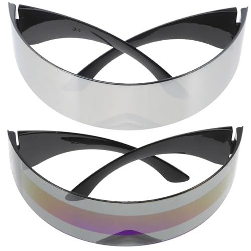 OUNONA 2Stücke Sonnenbrille Multifunktionale Partybrille für Kreative Stilvolle Eyewear für Nachtpartys Leicht Komfortabel für Unvergessliche OUNONA 2Stücke Sonnenbrille Multifunktionale Partybrille für Kreative Stilvolle Eyewear für Nachtpartys Leicht Komfortabel für Unvergessliche von OUNONA