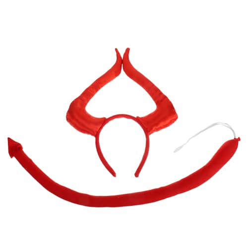 OUNONA 2Stücke Teiliges Horn Stirnband für Halloween Partys Satin Langlebig für Erwachsene Vielseitig Kombinierbar OUNONA 2Stücke Teiliges Horn Stirnband für Halloween Partys Satin Langlebig für Erwachsene Vielseitig Kombinierbar von OUNONA