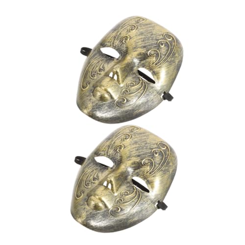 OUNONA 2Stücke Vintage Vollmasken Für Karneval Maskerade Masken Für Damen Herren Für Faschingspartys Halloween Dekorationen von OUNONA
