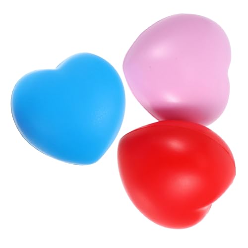 OUNONA 3 STÜCKE Teiliges Herzförmiges Stressball Weiche Handtherapie Bälle zur Griffstärkung und Fingerübung Komfortable Handtrainingsbälle für Senioren und Kollegen Tragbar und OUNONA 3 STÜCKE Teiliges Herzförmiges Stressball Weiche Handtherapie Bälle zur Griffstärkung und Fingerübung Komfortable Handtrainingsbälle für Senioren und Kollegen Tragbar und von OUNONA