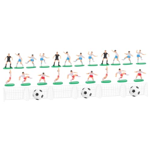 OUNONA 3 Sätze Fußball Kuchen Dekoration Topper Geburtstag Fußball-kuchen-dekoration Tonhöhe Fußballdekoration Für Kuchen Thematisiert Dekorationen Sport Fußball-kuchendekoration Pvc von OUNONA
