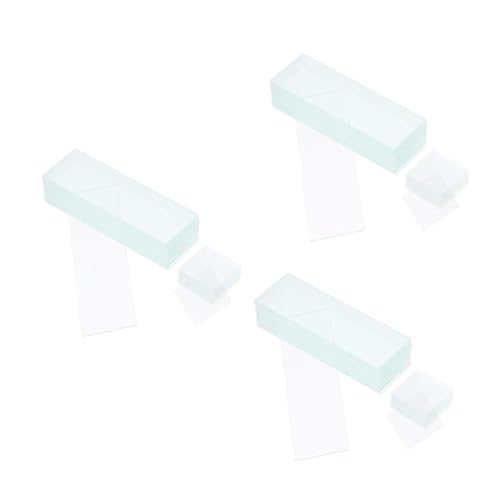 OUNONA 3 Sätze Glasrutsche Mikroskopische Objektträger Leere Objektträger Labordias Fernglas Vorgereinigte Deckgläser Klar Unbeschichtet Deckgläser Für Mikroskope Schutzglas 50 Stück * 3 OUNONA 3 Sätze Glasrutsche Mikroskopische Objektträger Leere Objektträger Labordias Fernglas Vorgereinigte Deckgläser Klar Unbeschichtet Deckgläser Für Mikroskope Schutzglas 50 Stück * 3 von OUNONA