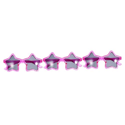 OUNONA 3 Stck. Sonnenbrille Fünf Eckige Sterne Form Leichtes Haltbares Metallgestell Uv Schutz Party Accessoire für Halloween und Kostüm Rosa OUNONA 3 Stck. Sonnenbrille Fünf Eckige Sterne Form Leichtes Haltbares Metallgestell Uv Schutz Party Accessoire für Halloween und Kostüm Rosa von OUNONA