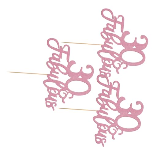 OUNONA 3 Stück Geburtstagstorte einfügen Regenbogenkuchen Cupcake Topper zum Geburtstag Geburtstagsdekoration Tortenaufsatz für die Babyparty Jubiläum Papier Rose Gold OUNONA 3 Stück Geburtstagstorte einfügen Regenbogenkuchen Cupcake Topper zum Geburtstag Geburtstagsdekoration Tortenaufsatz für die Babyparty Jubiläum Papier Rose Gold von OUNONA
