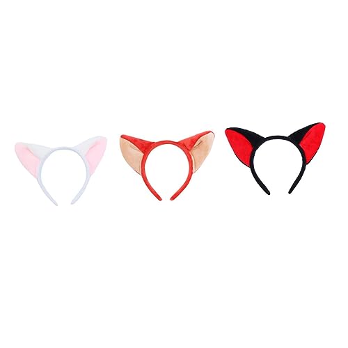 OUNONA 3 Stück Teiliges Niedliche Fuchsohr Haarbänder aus Hochwertigem Material Bequemer Haarschmuck für Damen Geeignet für Kostüm und Karnevalspartys Halloween Festival Accessoire OUNONA 3 Stück Teiliges Niedliche Fuchsohr Haarbänder aus Hochwertigem Material Bequemer Haarschmuck für Damen Geeignet für Kostüm und Karnevalspartys Halloween Festival Accessoire von OUNONA