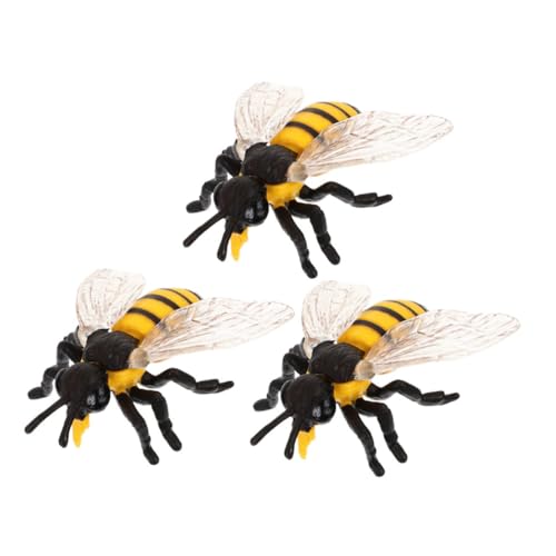 OUNONA 3 Stück Teiliges Realistisches Bienenfiguren aus Ungiftigem Kunststoff Detailgetreue Insektenskulpturen für Pädagogisches Naturkunde und Kreativen Dekoration bei Schule Geburtstag OUNONA 3 Stück Teiliges Realistisches Bienenfiguren aus Ungiftigem Kunststoff Detailgetreue Insektenskulpturen für Pädagogisches Naturkunde und Kreativen Dekoration bei Schule Geburtstag von OUNONA