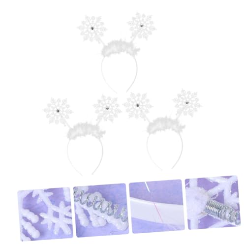 OUNONA 3stücke Schneeflocken Stirnband Für Mädchen Junge Mädchen Weihnachten Party Kopfschmuck Haar Accessoire Festive Haarband Stirnbänder Mit Schneeflocken-design OUNONA 3stücke Schneeflocken Stirnband Für Mädchen Junge Mädchen Weihnachten Party Kopfschmuck Haar Accessoire Festive Haarband Stirnbänder Mit Schneeflocken-design von OUNONA