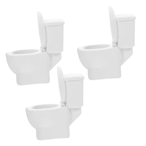 OUNONA 3 Stück Toilettenschmuck Miniatur-Puppenstubenmöbel Mini-Toilettenspielzeugmöbel Mini-Puppenhauszubehör Miniatur-Badezimmermöbel Dollhouse Badezimmer Harz Weiß OUNONA 3 Stück Toilettenschmuck Miniatur-Puppenstubenmöbel Mini-Toilettenspielzeugmöbel Mini-Puppenhauszubehör Miniatur-Badezimmermöbel Dollhouse Badezimmer Harz Weiß von OUNONA
