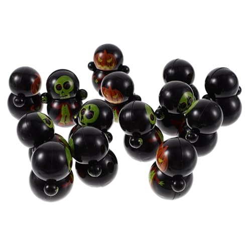 OUNONA 30 Stück Teiliges Mini Halloween Wackelspielzeug aus Robustem Kunststoff Bunte Muster Lebendige Dekoration als Goodie Bag Füller für Kinderpartys und Halloween Feiern von OUNONA