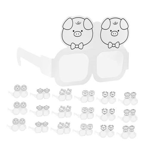 OUNONA 30Stücke DIY Papierbrille Gestalte Eigene Brille für Partys Kunsthandwerk für Kreative Bastelprojekte OUNONA 30Stücke DIY Papierbrille Gestalte Eigene Brille für Partys Kunsthandwerk für Kreative Bastelprojekte von OUNONA