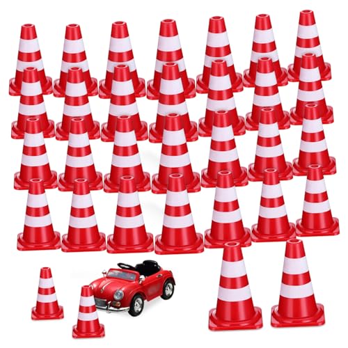 OUNONA 30Stücke Mini Verkehrskegel Spielsicherheitskegel für Kreative Modelle und Verkehrssimulation für Dioramen Spielmatten und Fantasievolles Langlebige Kunststoffkegel OUNONA 30Stücke Mini Verkehrskegel Spielsicherheitskegel für Kreative Modelle und Verkehrssimulation für Dioramen Spielmatten und Fantasievolles Langlebige Kunststoffkegel von OUNONA
