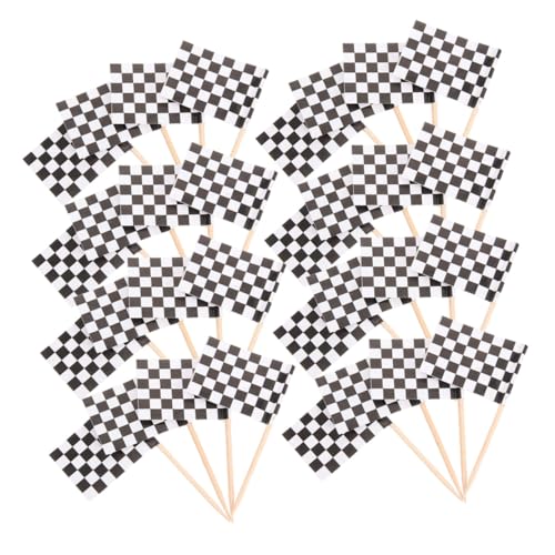 OUNONA 360 Stück Mini Rennflaggen Mit Karomuster Dekoration Rennflagge Auf Stab Cupcake Flaggen Topper Kuchen Probierspieße Dessert Spieße Flagge Zahnstocher Rennparty Flagge OUNONA 360 Stück Mini Rennflaggen Mit Karomuster Dekoration Rennflagge Auf Stab Cupcake Flaggen Topper Kuchen Probierspieße Dessert Spieße Flagge Zahnstocher Rennparty Flagge von OUNONA