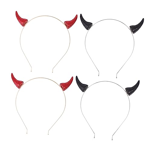 OUNONA 4 STÜCKE Halloween Haarreifen mit Teufelshörnern Stilvolle Cosplay Accessoires für Halloween Geburtstagsfeiern und Kostümpartys Geeignet für Erwachsene OUNONA 4 STÜCKE Halloween Haarreifen mit Teufelshörnern Stilvolle Cosplay Accessoires für Halloween Geburtstagsfeiern und Kostümpartys Geeignet für Erwachsene von OUNONA