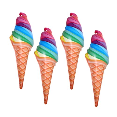 OUNONA 4 Stück Aufblasbare Eiscreme Konfetti Party für Sommerfeste Geburtstagsfeiern und Dessert Themen Sorgt für Unvergessliche Foto und Festliche OUNONA 4 Stück Aufblasbare Eiscreme Konfetti Party für Sommerfeste Geburtstagsfeiern und Dessert Themen Sorgt für Unvergessliche Foto und Festliche von OUNONA