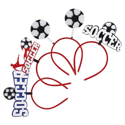 OUNONA 4 Stück Teiliges Fußball Haarband für Sportevents Rutschfeste Verstellbare Stirnbänder für Frauen Mädchen und Jungen Haaraccessoires für Fußballpartys und Wettbewerbe OUNONA 4 Stück Teiliges Fußball Haarband für Sportevents Rutschfeste Verstellbare Stirnbänder für Frauen Mädchen und Jungen Haaraccessoires für Fußballpartys und Wettbewerbe von OUNONA