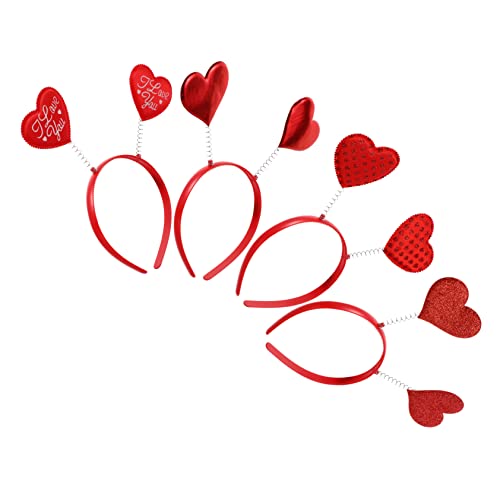 OUNONA 4 Stück Teiliges Herz Haarband für Valentinstag Lustige Kostümaccessoires für Partys für Karneval Festivals Neujahr und Spezielle Anlässe OUNONA 4 Stück Teiliges Herz Haarband für Valentinstag Lustige Kostümaccessoires für Partys für Karneval Festivals Neujahr und Spezielle Anlässe von OUNONA
