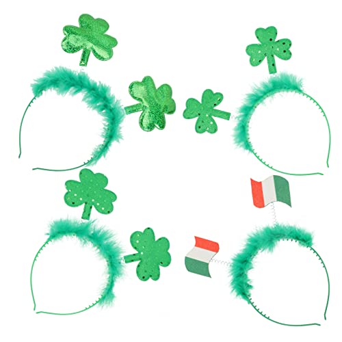 OUNONA 4 Stück Teiliges Patrick Day Stirnband mit Kleinem Kleeblatt Leichtes Langlebiges Festival Haarband Rutschfestes Irisches Accessoire für Familie Party und Karneval OUNONA 4 Stück Teiliges Patrick Day Stirnband mit Kleinem Kleeblatt Leichtes Langlebiges Festival Haarband Rutschfestes Irisches Accessoire für Familie Party und Karneval von OUNONA