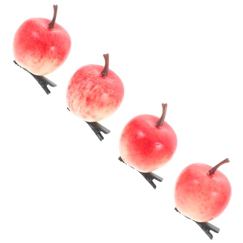 OUNONA 4 Stück Teiliges Süße Apfel Haarspangen für Lustige und Kreative Haaraccessoires für Partys und Besondere Anlässe Hautfreundlich und Bequem OUNONA 4 Stück Teiliges Süße Apfel Haarspangen für Lustige und Kreative Haaraccessoires für Partys und Besondere Anlässe Hautfreundlich und Bequem von OUNONA