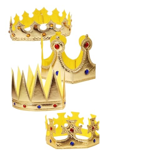 OUNONA 4 Stück Teiliges für Geburtstagskrone Cosplay Faltbare Haarschmuck für Mädchen für Geburtstagsfeiern und Kostümpartys von OUNONA