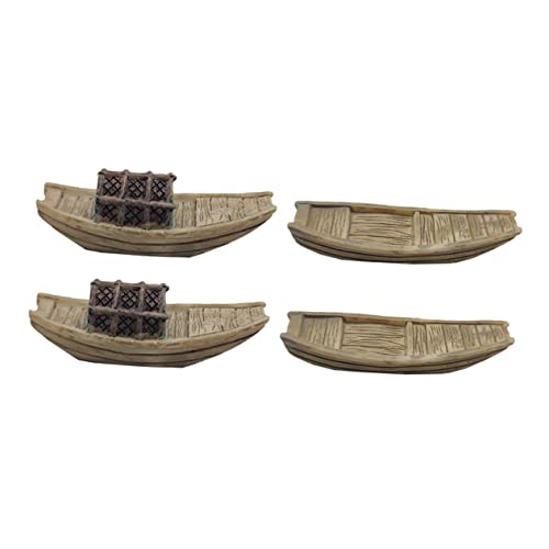 OUNONA 4 Stücke Kleiner Boot Modelle aus Holz Selbstgemacht Handwerk Dekoration für Mikro Landschaft Nautische Miniatur Ornamente OUNONA 4 Stücke Kleiner Boot Modelle aus Holz Selbstgemacht Handwerk Dekoration für Mikro Landschaft Nautische Miniatur Ornamente von OUNONA
