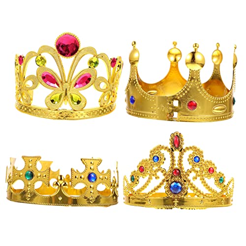 OUNONA Strasskrone Kinder 4 Stück Kunststoff Kopfschmuck Geburtstags Haarschmuck für Partys OUNONA Strasskrone Kinder 4 Stück Kunststoff Kopfschmuck Geburtstags Haarschmuck für Partys von OUNONA