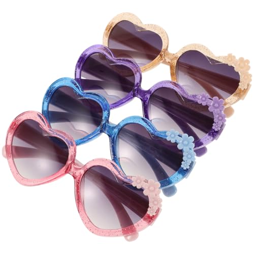 OUNONA 4Stücke Herz Sonnenbrille für Cosplay Brillen Transparent für Partys Festivals Kreative Kostümierungen OUNONA 4Stücke Herz Sonnenbrille für Cosplay Brillen Transparent für Partys Festivals Kreative Kostümierungen von OUNONA