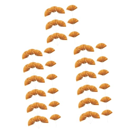 OUNONA 5 Sätze Teiliges Papierfächer Kuchenstecker Tortendeko Für Geburtstagsfeiern Kreative Und Schöne Kuchenaufsätze Einfache Montage Für Besondere Anlässe 16 Stück * 5 von OUNONA