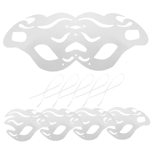 OUNONA 5 Stück Leere Maske für DIY Bemalung Handbemalbare Papiermaske für Karneval Halloween und Cosplay Events für Kreative Gestaltung und Persönliche Gestaltung OUNONA 5 Stück Leere Maske für DIY Bemalung Handbemalbare Papiermaske für Karneval Halloween und Cosplay Events für Kreative Gestaltung und Persönliche Gestaltung von OUNONA