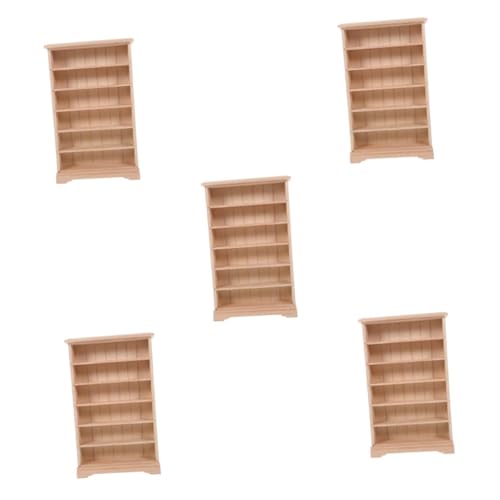 OUNONA 5 Stück Mini-holzschrankmodell Miniaturen-bücherregal- Puppenhaus Miniatur -bücherregal Mini-bücherregal- Puppenhaus Miniaturmöbel Mini -hausmöbel Beige Birkensperrholz OUNONA 5 Stück Mini-holzschrankmodell Miniaturen-bücherregal- Puppenhaus Miniatur -bücherregal Mini-bücherregal- Puppenhaus Miniaturmöbel Mini -hausmöbel Beige Birkensperrholz von OUNONA