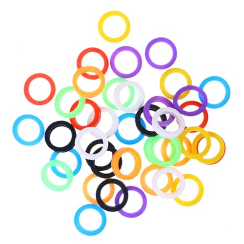 OUNONA 50 Stück Teiliges Elastische Silikon Schlüsselhüllen Flexible Schlüsselabdeckungen für Runde Quadratische und Sechseckige Schlüssel zur Einfachen Farbidentifikation Langlebig und OUNONA 50 Stück Teiliges Elastische Silikon Schlüsselhüllen Flexible Schlüsselabdeckungen für Runde Quadratische und Sechseckige Schlüssel zur Einfachen Farbidentifikation Langlebig und von OUNONA