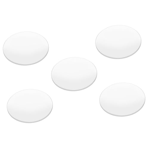 OUNONA 5St Optische Linsen Glaslinse Linsenmaterial fernrohr brennweite Linsen wischt Brillen ab brillenreiniger spray werkzeug spiegelfolie bikonvexe Linse Lehrmittel Transparent von OUNONA