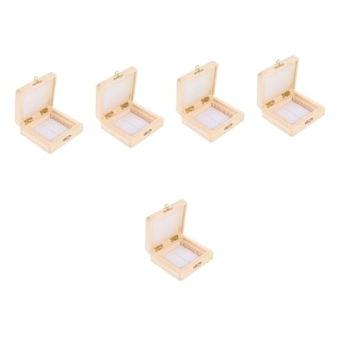 OUNONA 5St Slice-Box pädiprotect schutzzelt Holz-Slide- beschläge holz stücke Lagerung gleiten Mikroskop-Objektträger-Organizer wiederverwendbare Objektträgerboxen Papier OUNONA 5St Slice-Box pädiprotect schutzzelt Holz-Slide- beschläge holz stücke Lagerung gleiten Mikroskop-Objektträger-Organizer wiederverwendbare Objektträgerboxen Papier von OUNONA