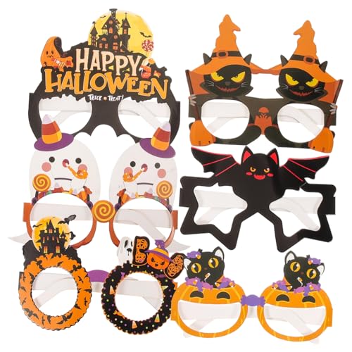 OUNONA 6 Stück Halloween Papierbrillen mit Gruseligen Motiven Lustige Partybrille für Erwachsene Leichte Originelle Accessoires für Halloween Kostüm und Festtagsdekoration OUNONA 6 Stück Halloween Papierbrillen mit Gruseligen Motiven Lustige Partybrille für Erwachsene Leichte Originelle Accessoires für Halloween Kostüm und Festtagsdekoration von OUNONA