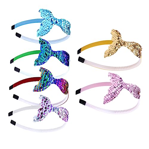 OUNONA Meerjungfrauenschwanz Haarreif 6 Stück Cosplay Kopfschmuck für Mädchen Party Zubehör OUNONA Meerjungfrauenschwanz Haarreif 6 Stück Cosplay Kopfschmuck für Mädchen Party Zubehör von OUNONA
