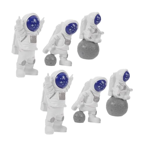 OUNONA 6 Stück Teiliges Astronaut Kuchen Dekor Hochwertige Harz-figuren mit Detaillierter Handwerkskunst und Lebendigen Farben Vielseitig als Weltraum Cupcake Topper und Desktop Ornament OUNONA 6 Stück Teiliges Astronaut Kuchen Dekor Hochwertige Harz-figuren mit Detaillierter Handwerkskunst und Lebendigen Farben Vielseitig als Weltraum Cupcake Topper und Desktop Ornament von OUNONA